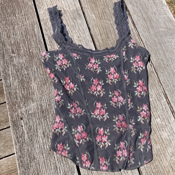 Guess Jeans Corset Style Tank Top - Picture 4 of 4